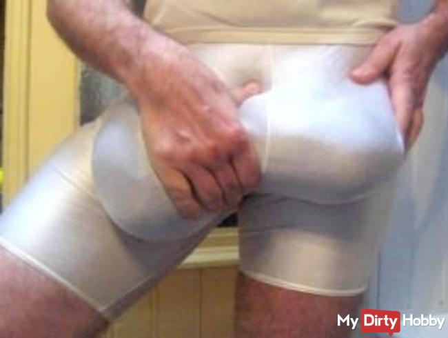 SILICONED MEAT IN TIGHT WHITE LYCRA