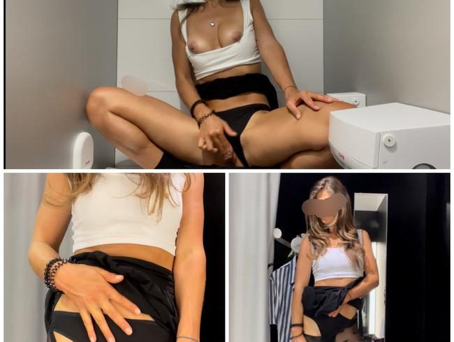 Beim Shoppen mit neuer Freundin Lena so geil geworden, dass ich….. *Einkaufszentrum Toylätten-Orgas