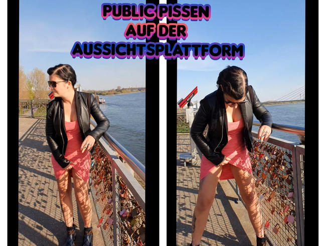 Public Pissen auf der Aussichtsplattform