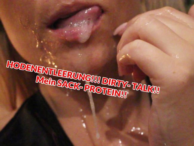 HODENENTLEERUNG!!! DIRTY- TALK!! Mein SACK- PROTEIN!!