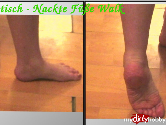 Fußfetisch - Nackte Füße Walk