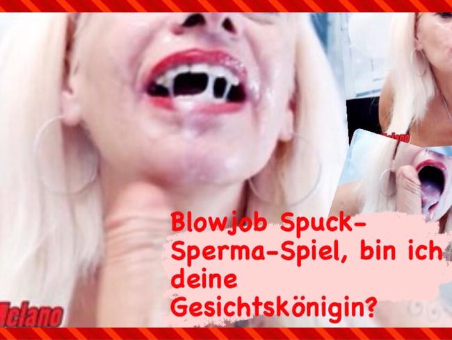 Blowjob Spuck-Sperma-Spiel, bin ich deine Gesichtskönigin?